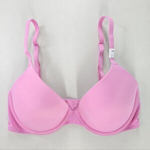 Victoria’s Secret PINK Wear Everywhere T-Shirt Bra Lightly Lined 32D Pink NWT